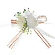 Corsage Bracelet 10 Pcs Artificial Flowers for Wedding Festival Beach Party