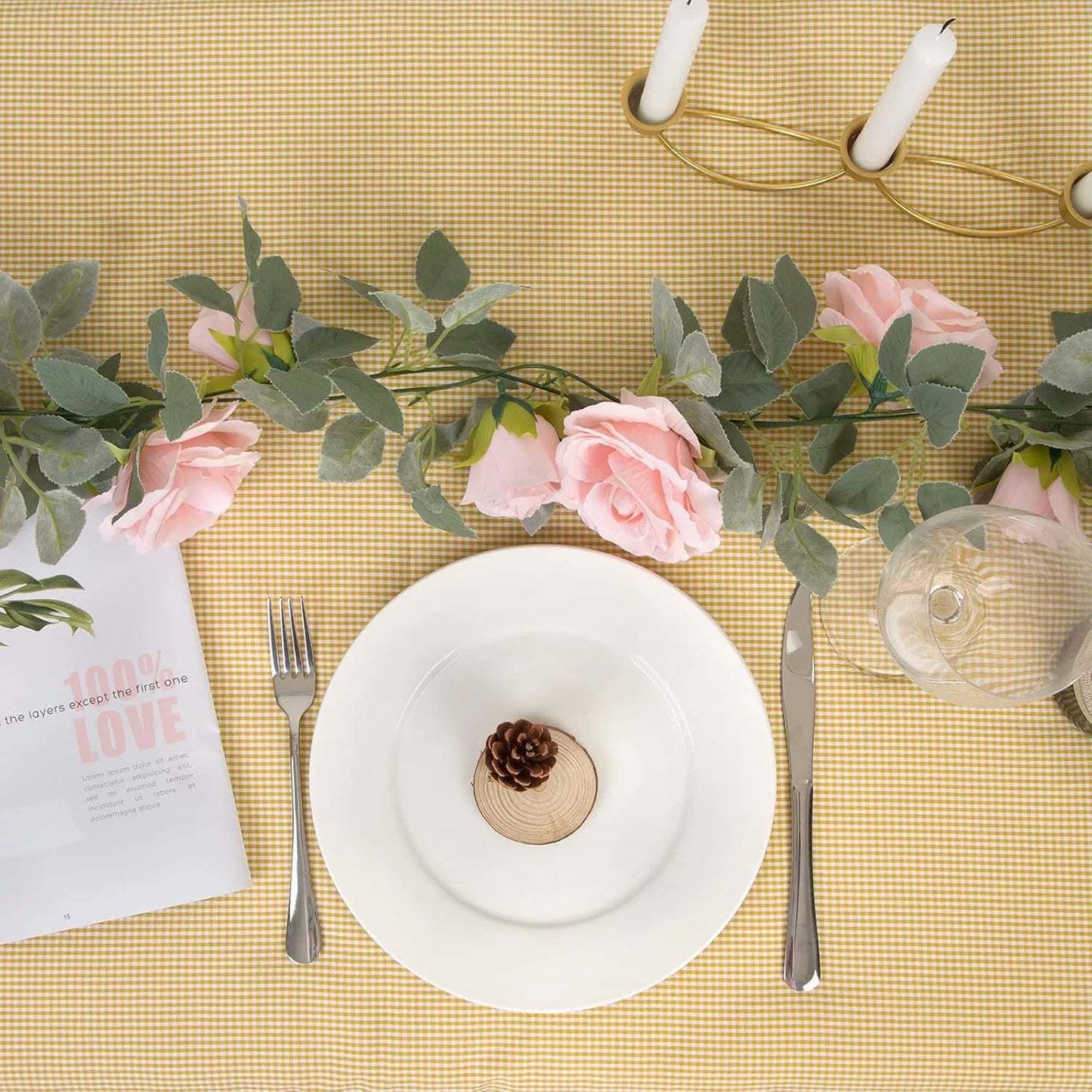 Bulk 5.6ft Silk Rose Garland UV Resistant Artificial Flowers Wedding Arch Draping Outdoor Garden Backdrop Party Ceiling Canopy Wrinkle Non-Toxic Wholesale