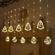 118 Ft LED Curtain String Lights USB Powered with Smart Remote Control for Christmas Window Hanging Decor