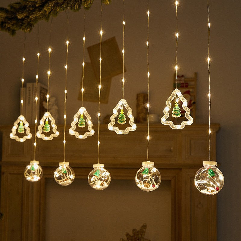 118 Ft LED Curtain String Lights USB Powered with Smart Remote Control for Christmas Window Hanging Decor