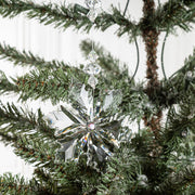 Christmas Snowflake Ornaments 24 Pcs Clear Acrylic Hanging Pendants Holiday Party Decor