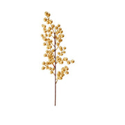 Artificial Christmas Golden Berry Twig 13 Inch 10 Pcs Bulk New Year Holiday Decor