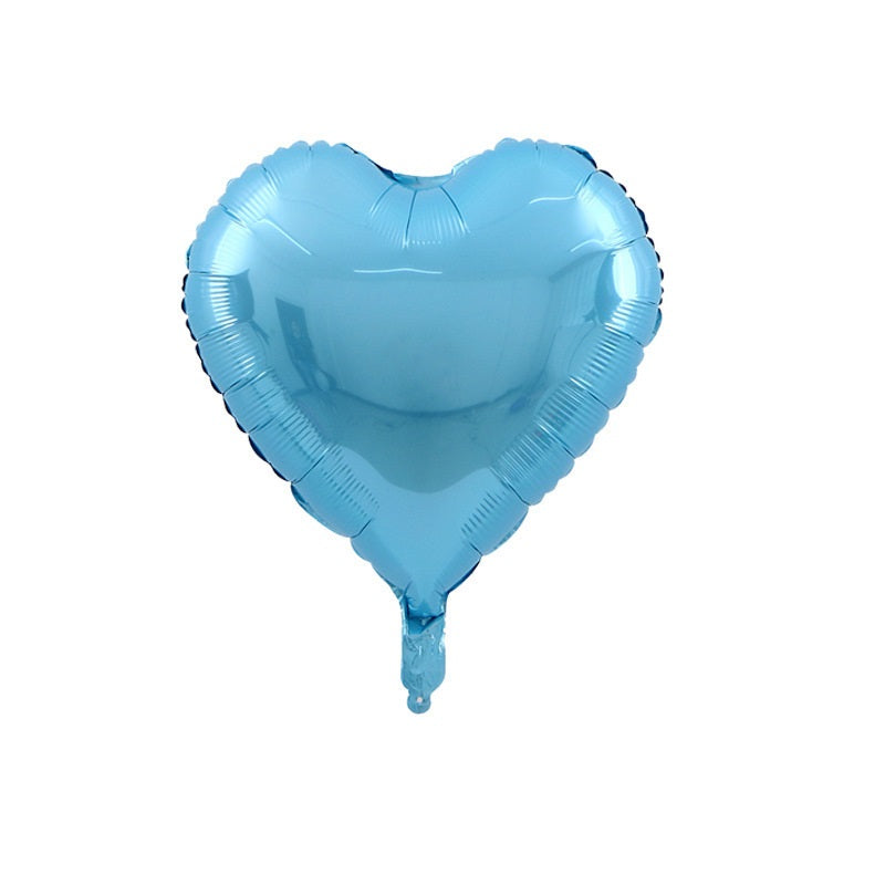 Bulk 50 Pcs 7 Inch Heart-shape Foil Balloons Mylar Balloons for Wedding Valentine's Day Decor Wholesale