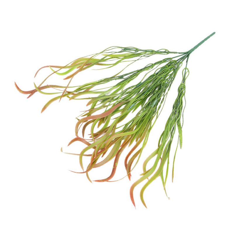 Artificial Dragon Grass Vine, 35" Long, Plastic Green Foliage for Home Decor, Wedding, and Event Styling