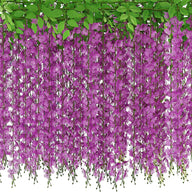 Bulk Wisteria Artificial Flowers 2025 Silk Touch Hanging Vine with UV Protection for Wedding Arch & Garden Party Decor Wholesale