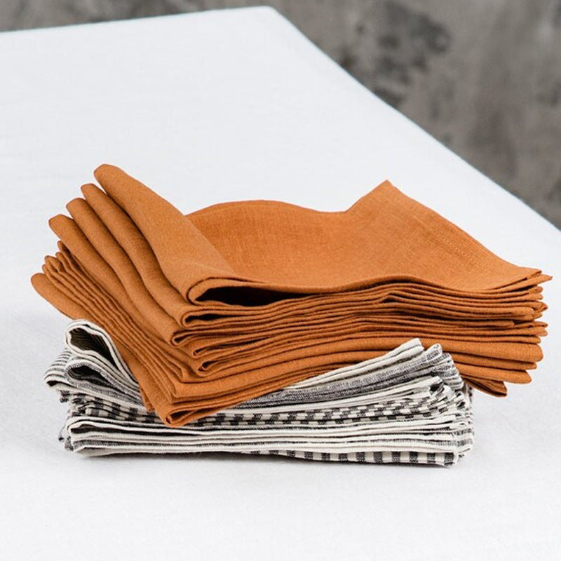 Bulk Linen Napkins 2025 100% French Flax Reusable Biodegradable Table Dining Rustic Weddings  Restaurant Banquet Wholesale