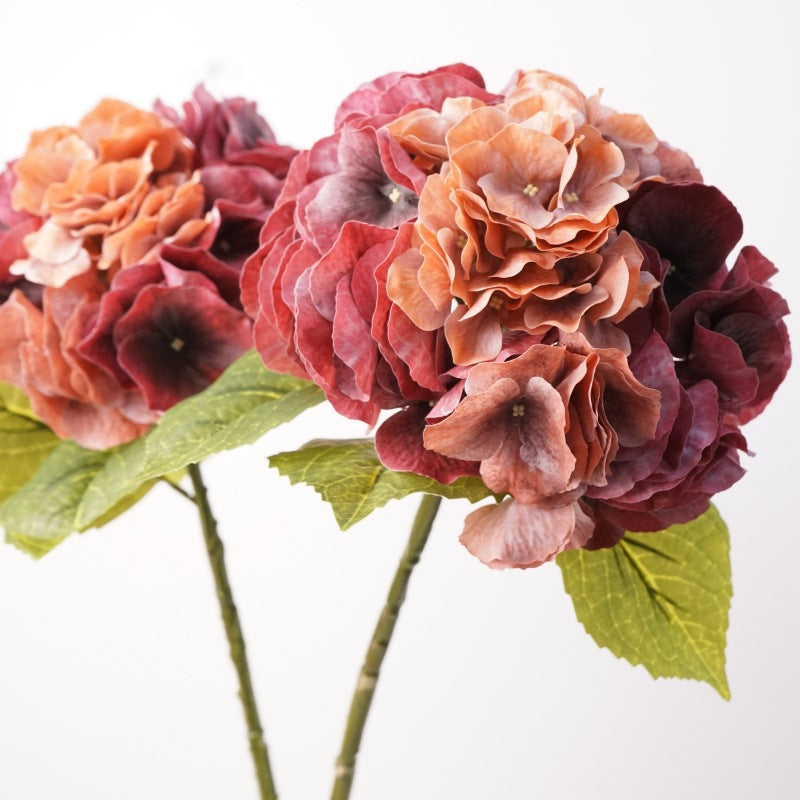 20" Hydrangea Bush, Artificial Silk-Like Flowers for Wedding Decor, Home & Commercial Styling, Single Bush with 24 Blooms