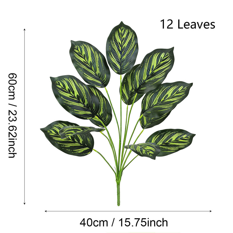 Artificial Golden Pothos Leaf Plant in Pot, 17" Tall, Realistic PVC Foliage for Home, Office, Wedding, and Event Decor