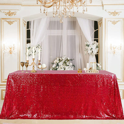 Bulk Sparkle Sequin Rectangle Tablecloth for Wedding Birthday Party Holiday Banquet Table Decoration Wholesale