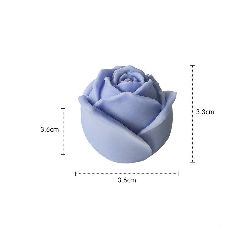 Handmade Rose Shaped Scented Candles - Valentine's Day Gifts & Photo Props (2 Sizes: 1.5"/3")