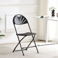 Bulk 6 Pcs Plastic Folding Chairs with Steel Frame Water-Resistant & Portable for Weddings Outdoor Events Office Parties Wholesale