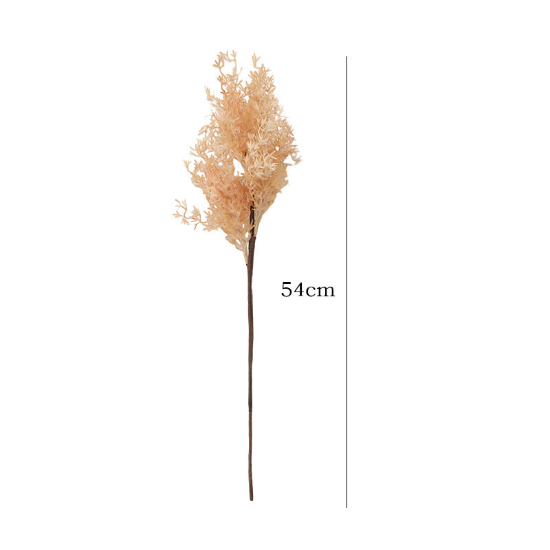 Artificial Frosted Misty Grass Bush, Plastic Faux Oncidium Filler Spray, 21 in, for Wedding, Home & Window Display