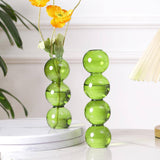 Bulk 2 Pack Hydroponic Flower Vase Transparent Balls Shape Glass Vase for Weddings Party Events Home Decor Wholesale