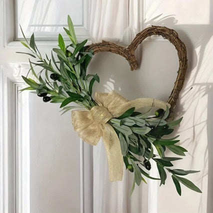 Artificial Olive Branch Garland, 18" Long, Perfect for Home Decor, Weddings, and Events