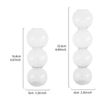 Bulk 2 Pack Hydroponic Flower Vase Transparent Balls Shape Glass Vase for Weddings Party Events Home Decor Wholesale