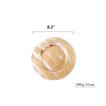 Bulk Round Glass Charger Plates for Wedding Party Event Tabletop Decor Wholesale