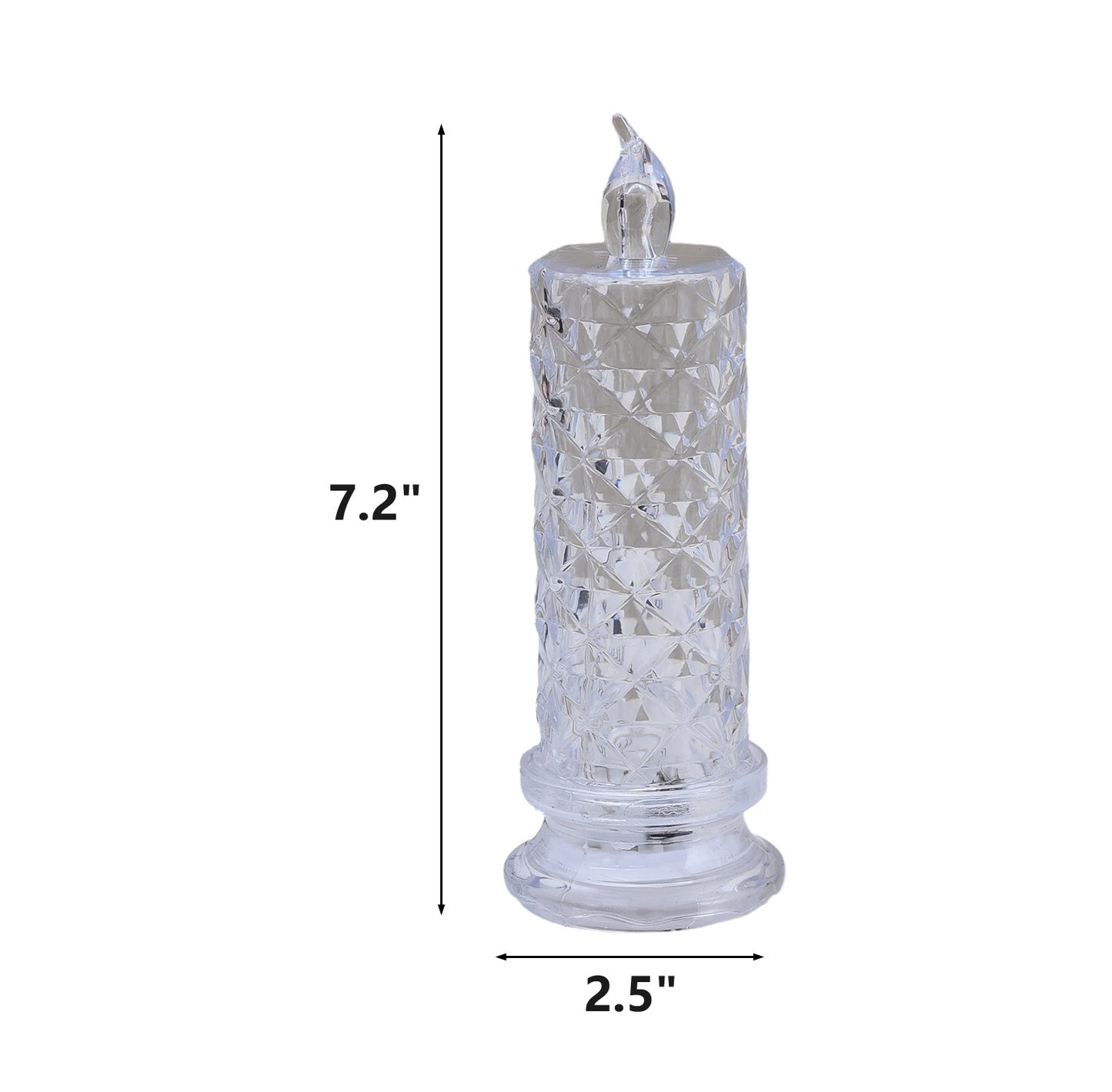 Bulk 2 Pcs LED Flameless Candles With Rose Pattern Refraction Halo Projection For Birthday Wedding Party Decor Wholesale