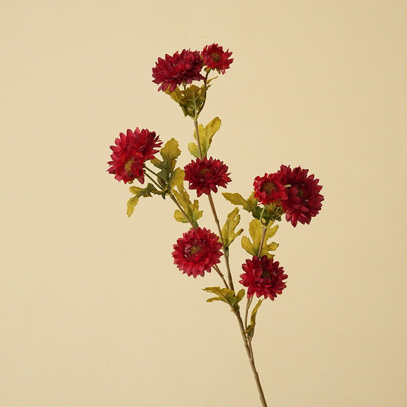 21" Artificial Daisy Bush with 8 Blooms, Silk Flowers for Home Decor, Wedding Arrangements, DIY Projects