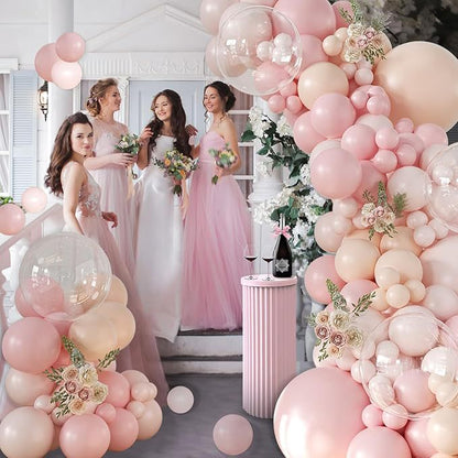 126PCS Celebration Balloons Set - Bobo Balloons for Wedding Arch Birthday Bachelorette Party & Gender Reveal Decor