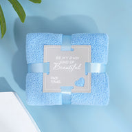 Sherpa Fleece Hand Towel - Wedding Favor & Gift for Bridal Shower Anniversary Celebration Events