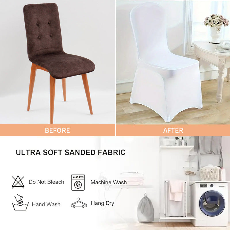 Bulk 30PCS Premium Spandex Chair Covers 4 Way Stretch Elastic Protectors for Wedding Receptions Banquet Halls & Party Events Wrinkle Free Waterproof Fabric with Anti-Slip Band Fits Most Folding Chairs Wholesale