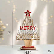 Christmas Tree Elk Tabletop Centerpiece Decorations Bulk Holiday Ornaments Set