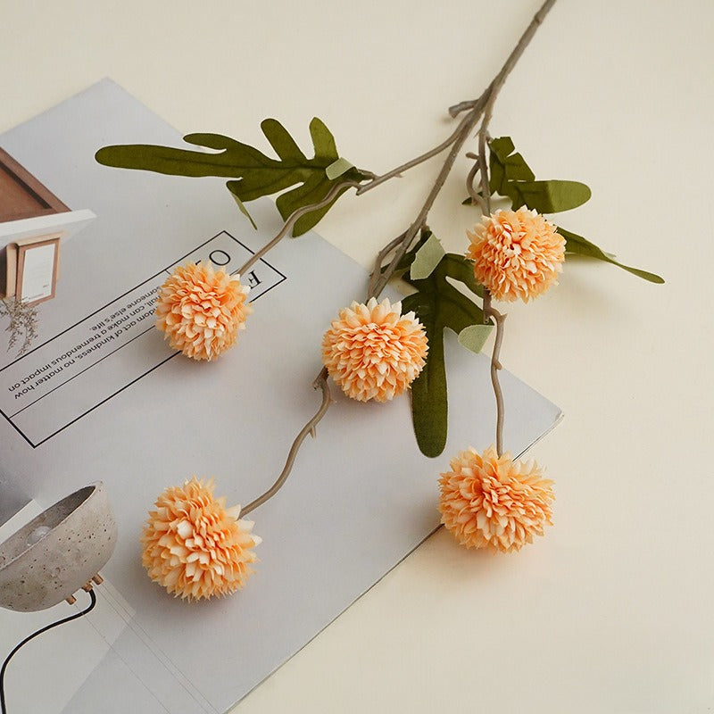 Wedding Floral Backdrop Decor Premium 10Pcs Artificial Mums UV Resistant for Venue Styling