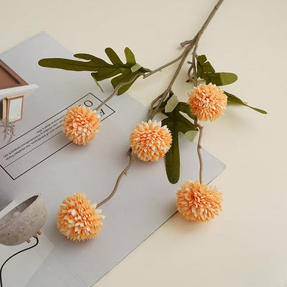 Wedding Floral Backdrop Decor Premium 10Pcs Artificial Mums UV Resistant for Venue Styling