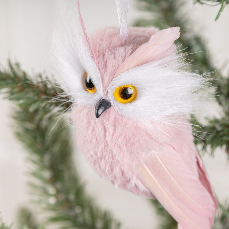 10 Pcs Artificial Foam Christmas Owl Ornaments for Tree Wedding Garden Outdoor Decor