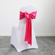 Bulk 10PCS Bows Chair Sashes Satin Chair Ribbons for Wedding Party Events Banquet Chair Cover Decoration Wholesale
