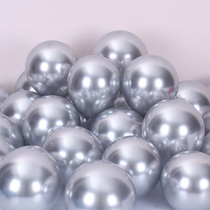 Bulk 50pcs 5 Inch Metallic Latex Balloons Set for Birthday Party Graduation Wedding Holiday Balloon Decoration Wholesale