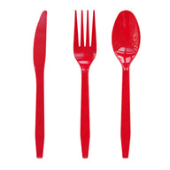 Bulk 60 Pcs Disposable Tableware Set Plastic Colored Knives Forks Spoons Set Wholesale