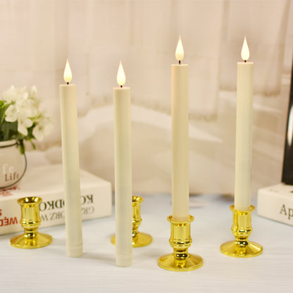 Bulk 3D Led Flameless Taper Candles With Remote Long Candles Lamp For Valentine's Day Wedding Table Decor Wholesale
