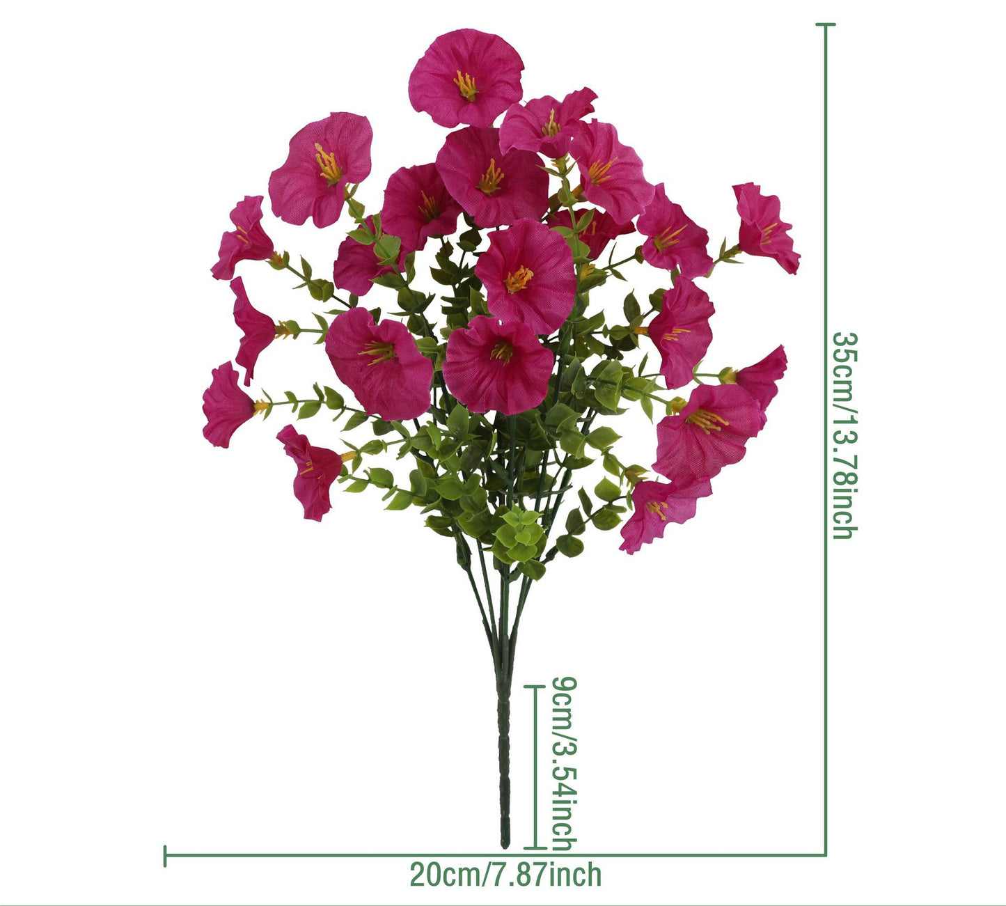 Wedding Backdrop UV-Resistant Artificial Morning Glory 10 Bundles All-Weather Faux Florals for Arch & Ceremony Floral Styling