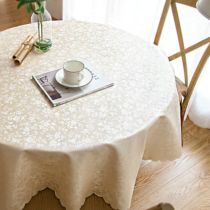 Bulk 2 Pcs PVC Round Tablecloths Waterproof Oilcloth Table Cover Wholesale