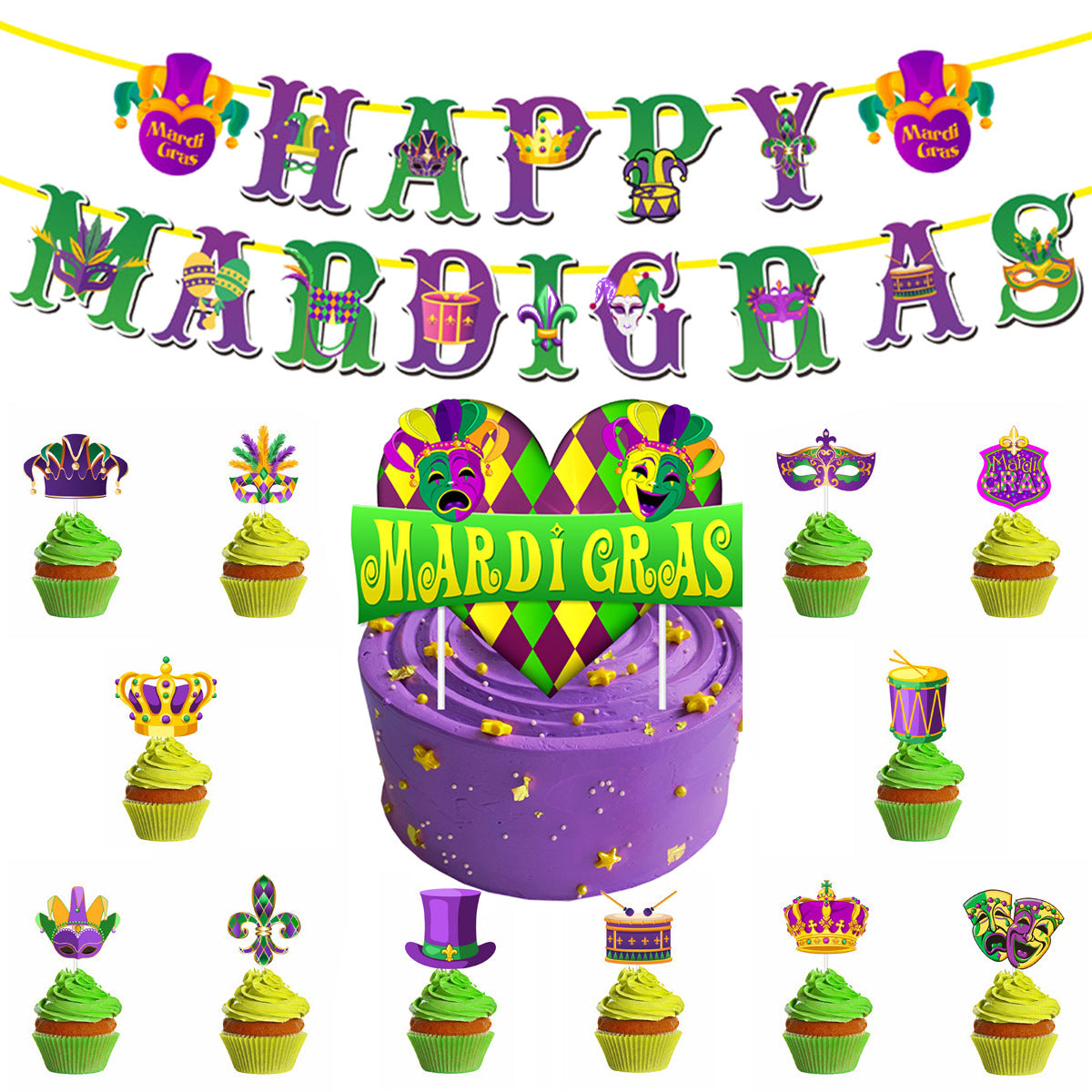 Bulk Mardi Gras Party Supplies Wholesale