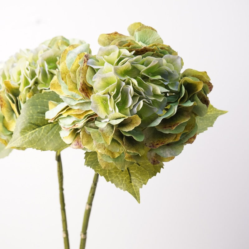 20" Hydrangea Bush, Artificial Silk-Like Flowers for Wedding Decor, Home & Commercial Styling, Single Bush with 24 Blooms