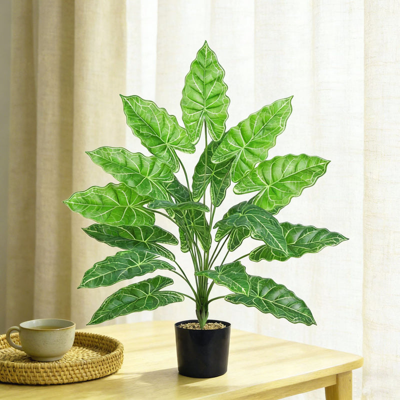 Artificial Lucky Bamboo Plant, 24" Tall, Realistic PE/PVC Material, Perfect for Home, Office, Wedding Decor