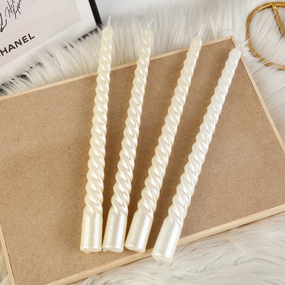 Bulk Set of 4 Taper Candles for Wedding Dinner Parties Galas Award Ceremonies Religious Holiday Decor Wholesale