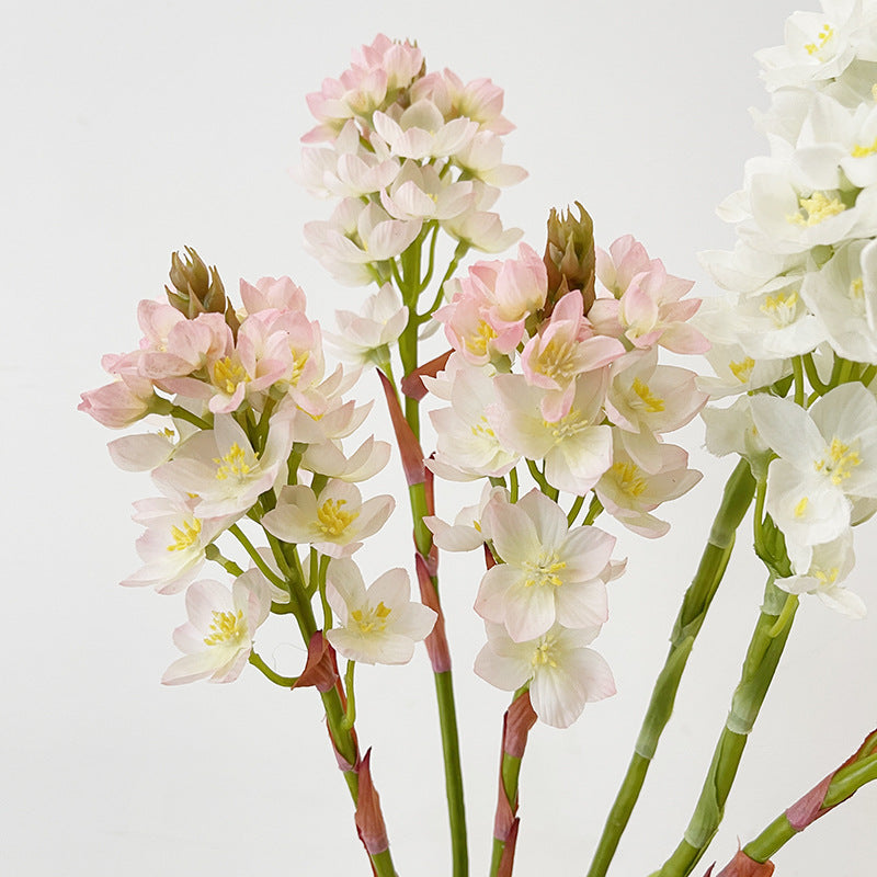 Artificial Dendrobium Galaxy Orchid Spray Stems 21 Inch 10 Pcs Silk Flowers Bulk Wholesale