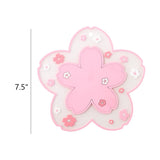 Bulk 3 Pcs PVC Sakura Coasters Cute Non-Slip Washable Silicone Placemat for Party Dining Decor Wholesale