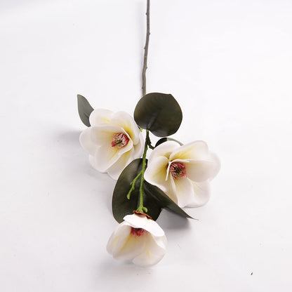 Bulk Magnolia Bridal Bouquet Artificial Flowers Long Stems Shatterproof for Wedding Centerpieces Rustic Vase Holiday Decor Wholesale