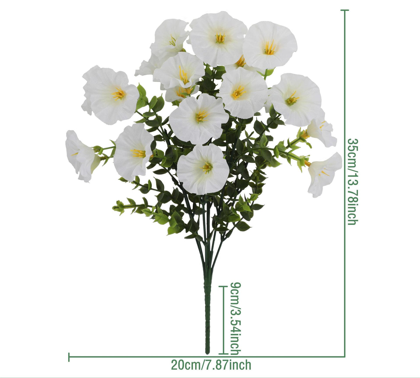 Wedding Backdrop UV-Resistant Artificial Morning Glory 10 Bundles All-Weather Faux Florals for Arch & Ceremony Floral Styling