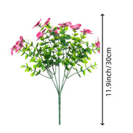 Premium UV-Resistant Silk Pansy Flowers 12 pcs Realistic Outdoor Fake Plants Porch Garden Patio Planters High Durability Decor