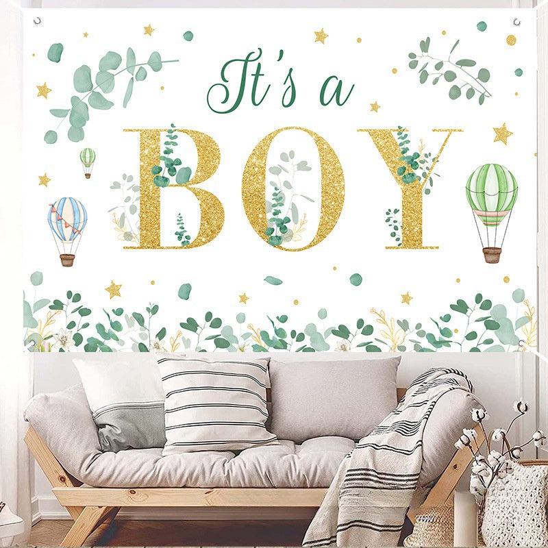 Bulk Baby Shower Backdrop Banner Decorations for Boys Girls Baby Shower Party Supplies Decor Wholesale