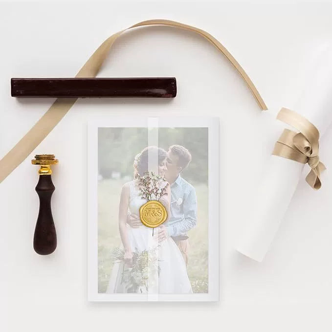 Bulk 100 Pack Translucent Envelope Liners for 5x7 Wedding Invitations Paper Protectors Archival Quality for Bridal Shower & Anniversary Keepsakes Wholesale