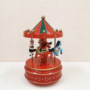 Christmas Carousel Music Box with 4 Moving Horses, Festival Ornament Toy, Bulk Wholesale