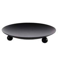 Premium 2 Pack Iron Candle Holders Heavy-Duty Wedding Banquet Decor Rustproof Metal Plate for LED Wax Candles & Spa Table Settings