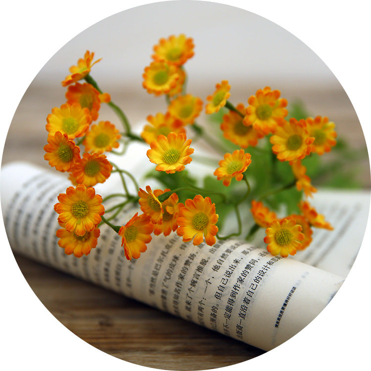 21 Inch Artificial Chamomile Flower Stems Bulk 10 Pcs Silk Wholesale