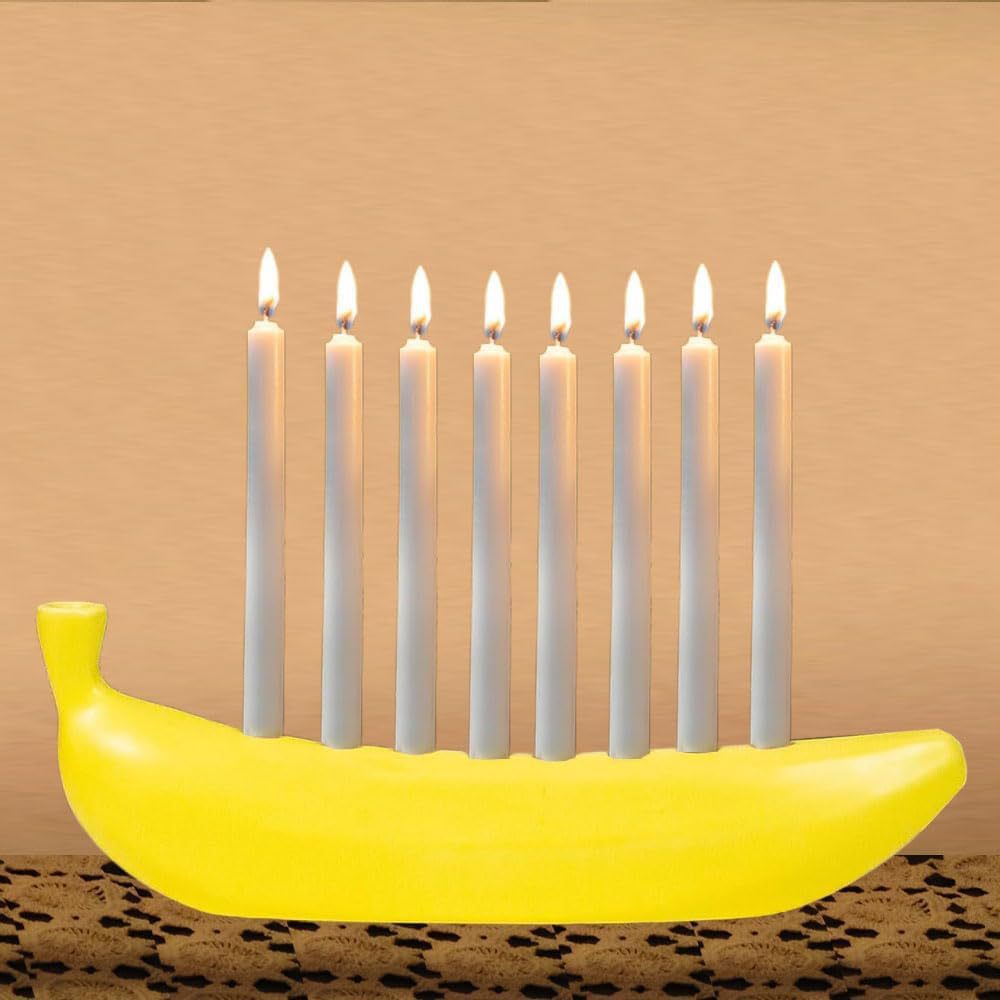 New Portable Banana Theme Candle Holder - Fun Creative Home Decor